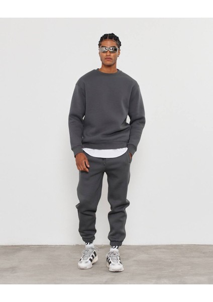 Bisiklet Yaka Basic Sweatshirt fiyatları