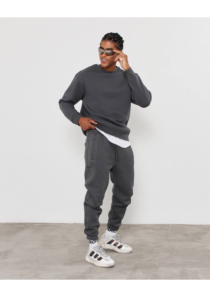 Bisiklet Yaka Basic Sweatshirt modelleri