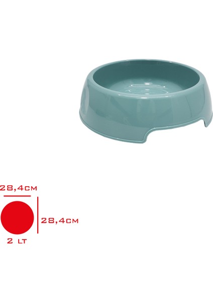 Akıllıelma-Gondol Pet Mama Kabı Petgo 2 lt G-909