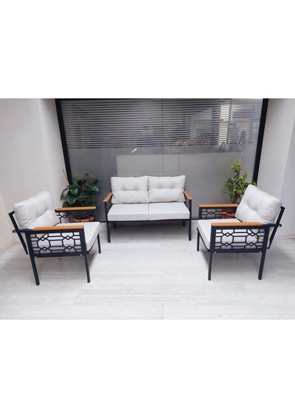 Inci Balkon-Bahçe-Kafe Çay Seti Koltuk Oturma Takımı-Oturma Grubu