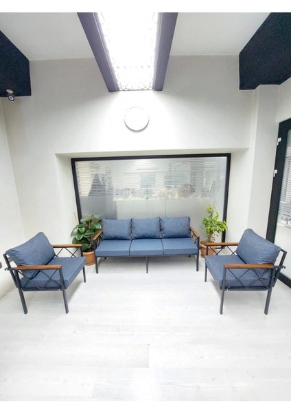 Safir Balkon-Bahçe-Kafe Çay Seti Koltuk Oturma Takımı-Oturma Grubu