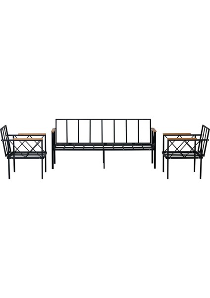 Safir Balkon-Bahçe-Kafe Çay Seti Koltuk Oturma Takımı-Oturma Grubu (Iskelet)