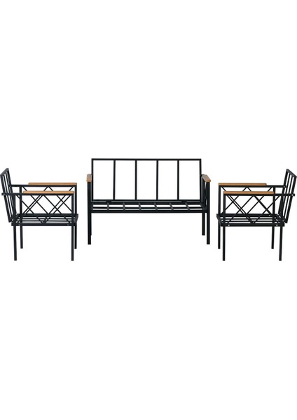 Safir Balkon-Bahçe-Kafe Çay Seti Koltuk Oturma Takımı-Oturma Grubu (Iskelet)