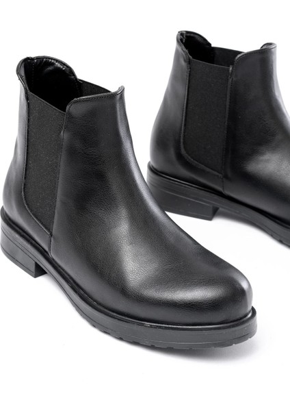 Siyah Lastikli Günlük Kadın Bot modelleri