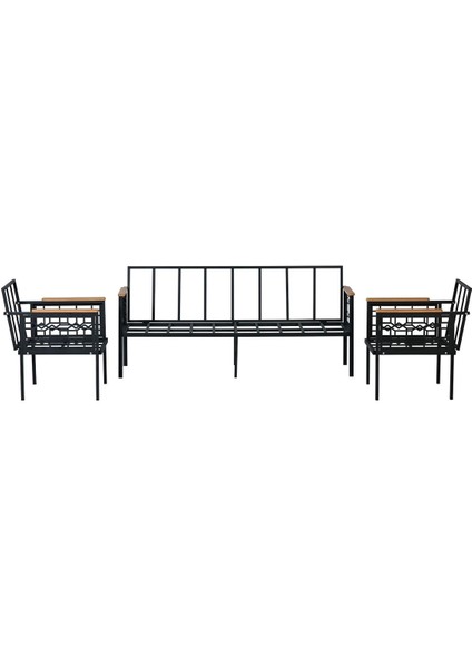 Inci Balkon-Bahçe-Kafe Çay Seti Koltuk Oturma Takımı-Oturma Grubu (Iskelet)