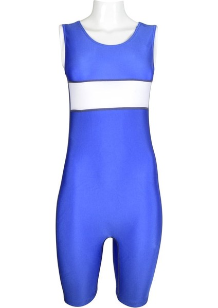 535 Kadın Güreş Mayosu / Mavi