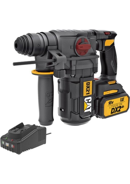 DX21BC 18VOLT 2.0AH 2.2j Li-Ion Tek Akülü Şarjlı Kömürsüz Profesyonel Sds-Plus Pnömatik Kırıcı/delici