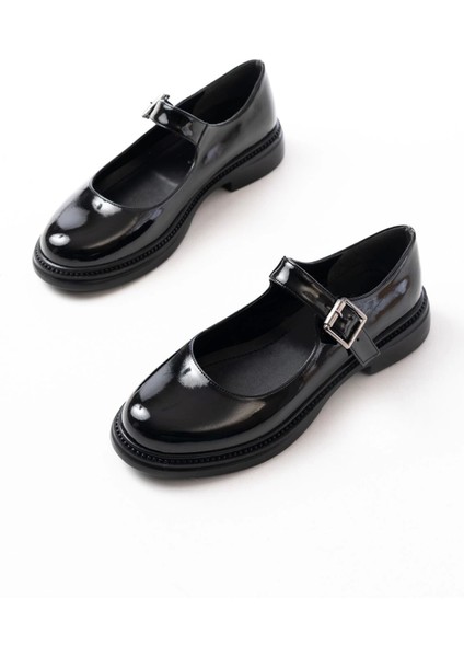 Siyah Rugan Günlük Bayan Ayakkabı modelleri