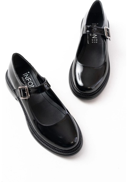 Siyah Rugan Günlük Bayan Ayakkabı fırsatları