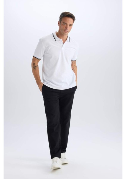 Regular Fit Pamuklu Pantolon Black
