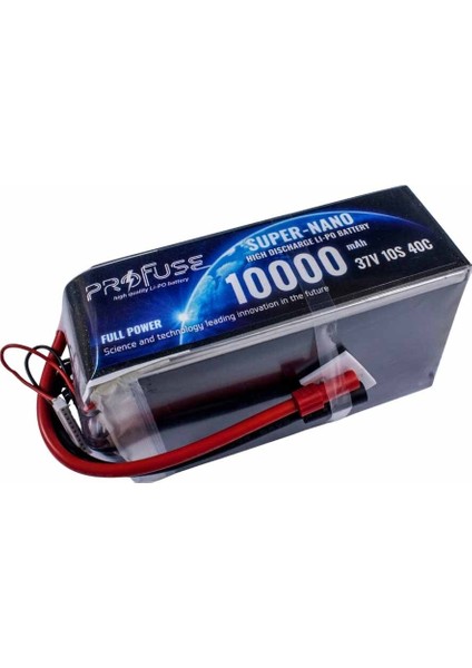 37V 10S 10000MAH 40C Lipo Batarya