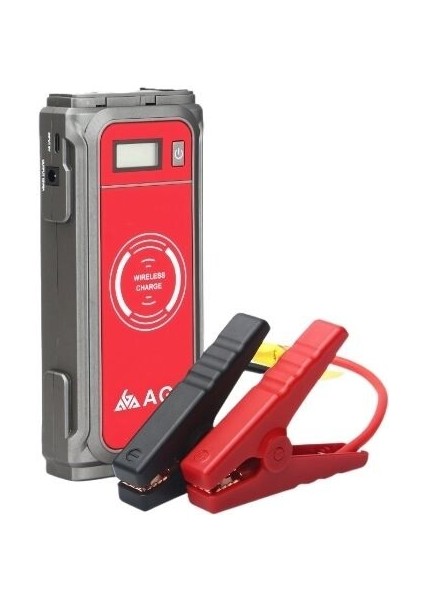 AGA-A38 12000MAH Çok Fonksiyonlu Jump Starter Taşınabilir Akü Takviye Cihazı