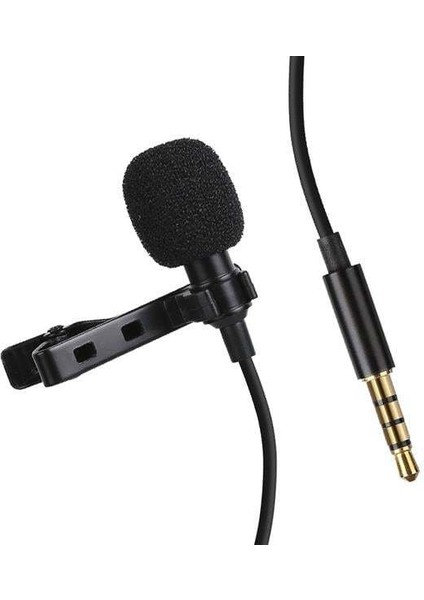 JH-043 3.5 mm Girişli Kablolu Youtuber Yaka Mikrofon
