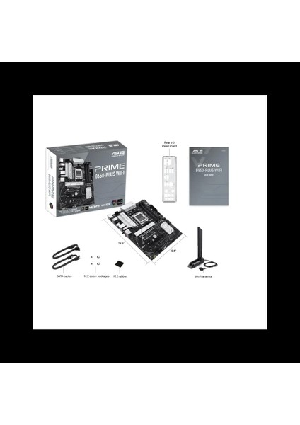 Prıme B650-PLUS Wı-Fı, 4xddr5, 2xm.2, Hdmı, Dp, Type-C, Amd Ryzen 7000 Serisi, Am5 Soket Anakart