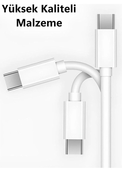 IPHONE 15-15 Pro-15 Pro Max Şarj Kablosu 1 Metre Hasır Kablo
