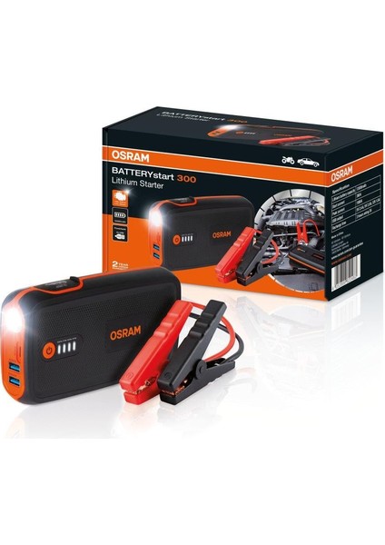 12V AKÜ TAKVİYE CİHAZI (BOOSTER) (1500A) (USB MICRO) (USB 2.4 A POWERBANK) (LED IŞIK)