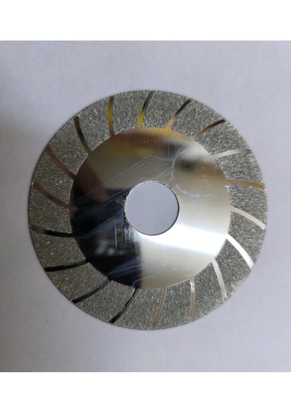 Elmas Doğal Taş Cam Kesme Silme Testere 100 mm Delik Çapı 22 mm Taşlamaya Uyumlu