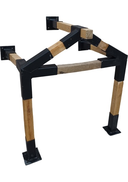 Mrc Takmatik Ahşap kapı gölgelik Çatı Çardak Pergola 5x5cm Duvar Montaj Aparatı Seti 30 Derece Demir Bağlantı Braket Bungalov Bahçe Ev