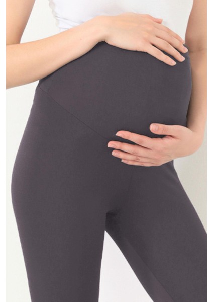 Füme Esnek Yüksek Bel Hamile Tayt indirimleri