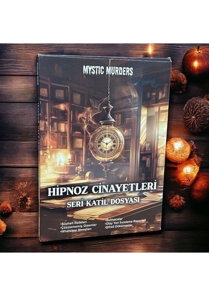Dedektif Dava Çözme Oyunu | 4'lü Set | Kampüste, Hipnoz, Firavun, Köşkte Cinayet