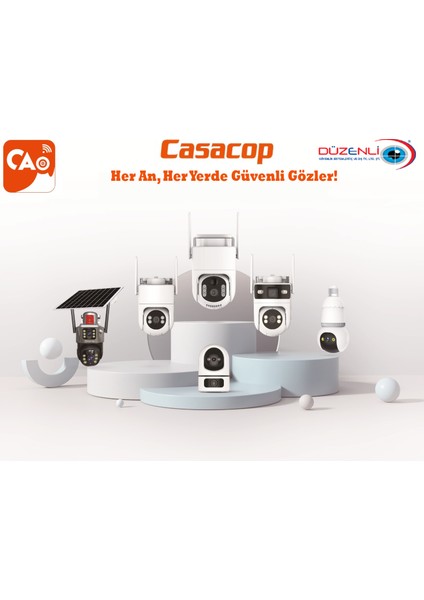 D307 Akıllı Wifi Güvenlik Kamerası | 2.0 + 2.0 Mp | Bebek Kamerası |hareket Algılama | Sesli Iletişim | Bulut ve Tf Kart Desteği modelleri