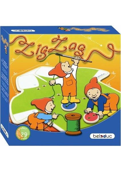 Beleduc Zigzag Kutu Oyunu Iğne ve Iplik - Eğitici Dikiş Seti