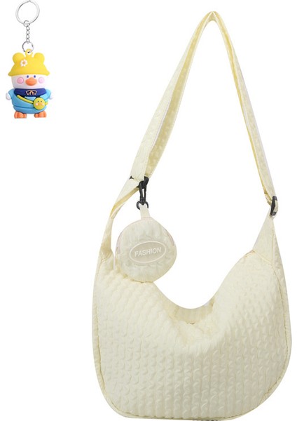 Genç Kız Omuz Çantası Moda Kadın Tuval Basit Crossbody Çanta (Yurt Dışından)