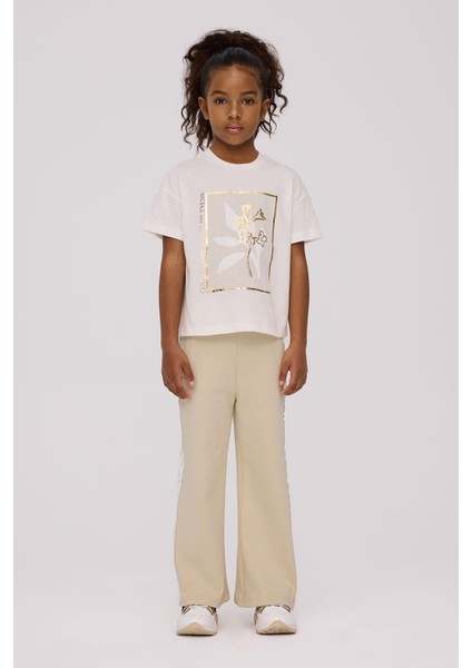 Bg Store Kız Çocuk Ekru Tshirt