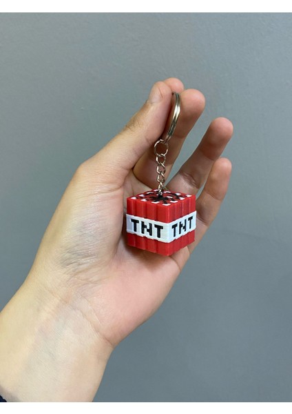 Minecraft Tnt Anahtarlık