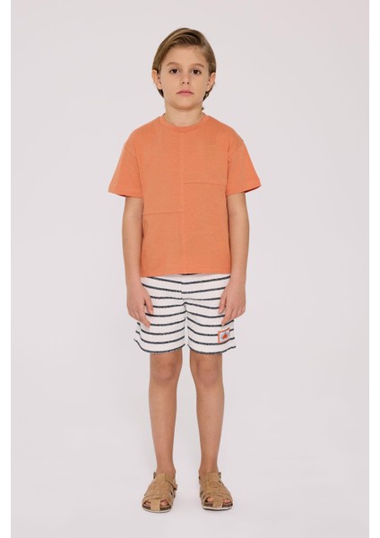 Bg Store Erkek Çocuk Kiremit Tshirt