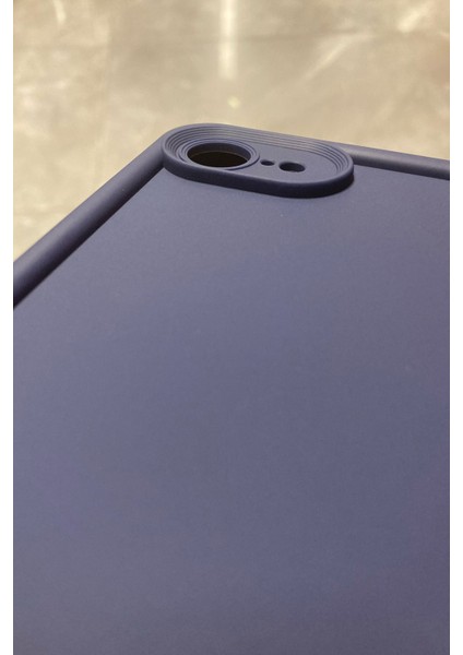 iPhone 16E Kılıf Viera Kamera Korumalı Yumuşak Doku ve Temizlenebilir Silikon - Lacivert