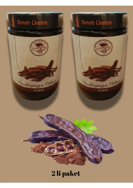 2'li Paket Doğal Keçiboynuzu Pekmezi 800 + 800 gr