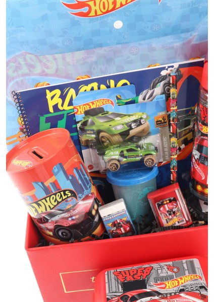 Dekomus Özel Kutulu Yeni Sezon Lisanslı Hot Wheels Matara,beslenme Kabı,çıtçıt Dosya,oyun Hamuru,oyuncak Araba Kırtasiye Hobi Seti modelleri
