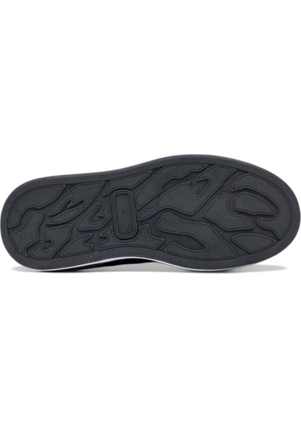 M057 Hakiki Deri Erkek Sneaker Siyah