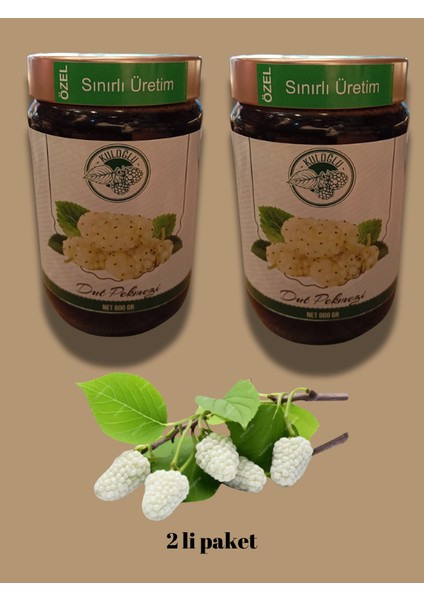 2'li Paket Doğal Dut Pekmezi 850 + 850 gr