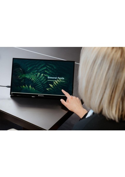 32238 Pmt-15 4K 15.6'' Usb-C Dokunmatik Metal Kasa Taşınabilir Monitör
