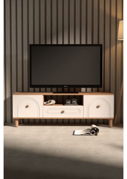 Bohem Tv Ünitesi 180 Cm MDF Kapaklı Tv Sehpası