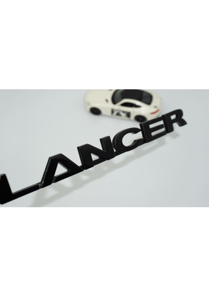 Lancer Siyah Bagaj Yazı Logo Mitsubishi Ile Uyumlu