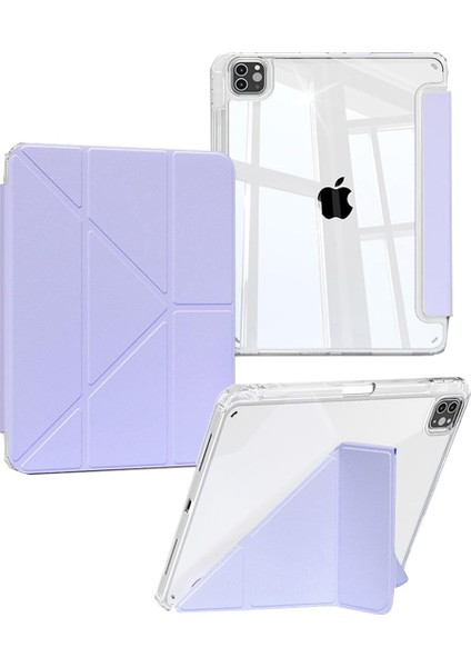 Apple iPad Pro 11 (4. Nesil) 2021 Kalemlikli Yatay ve Dikey Standlı Origami Clemon Kılıf A2759 A2761 A2435
