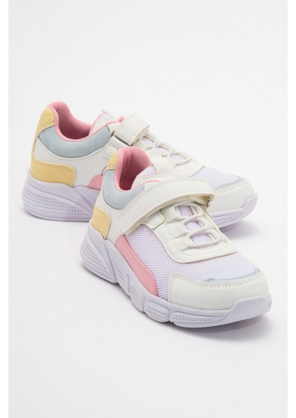 Kız Çocuk Beyaz-Pudra Günlük Spor Ayakkabı fiyatları