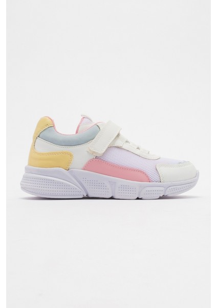 Kız Çocuk Beyaz-Pudra Günlük Spor Ayakkabı indirimleri