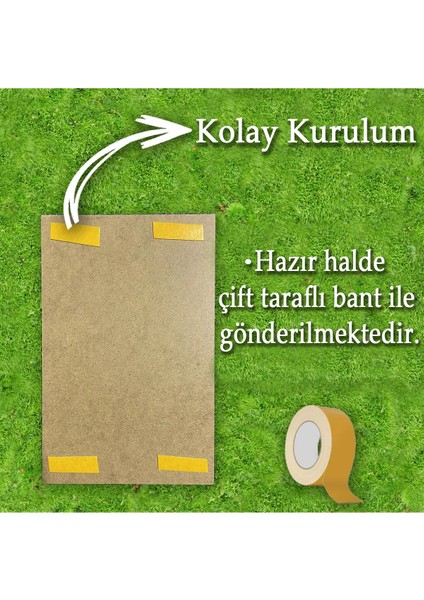 Tabox Atatürk 15 x 20 12 Li Mdf Tablo Seti