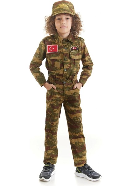Askeri Komando Kostümü Kamuflaj