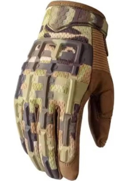 Nefes Alabilen Taktik Eldiven Outdoor , Dağcı , Airsoft , Trekking , Spor Eldiven Multicam