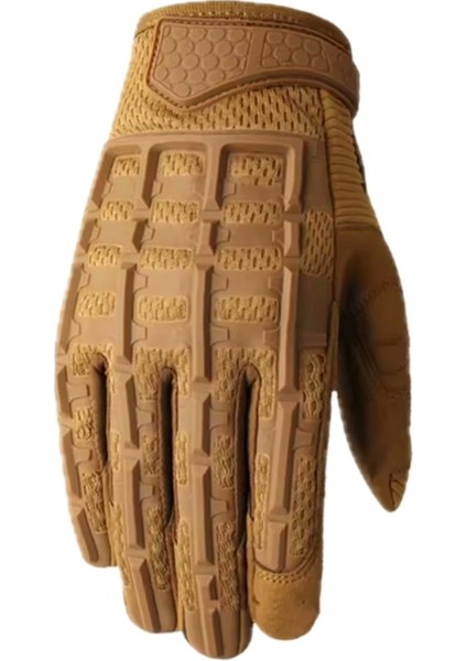 Nefes Alabilen Taktik Eldiven Outdoor , Dağcı , Airsoft , Trekking , Spor Eldiven Bej