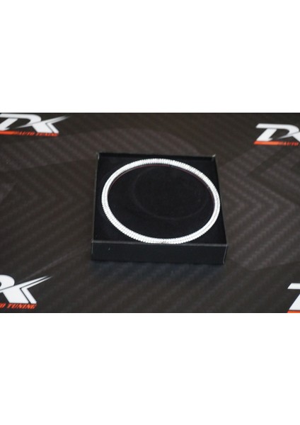 Porsche Direksiyon Logo Kristal Taş Gümüş Çerçeve Krom Metal modelleri