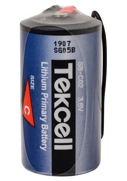 3.6V SB-C02 - C Size 1S1P Li-Socı2 Lithium Batarya (Kablolu)