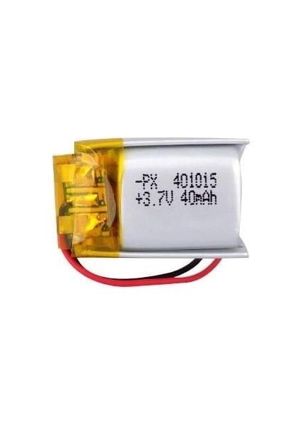 PX401015 - 3.7V 40 Mah Li-Polymer Pil - Devreli