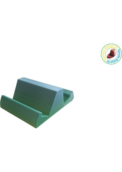 3D Yazıcıyla Yapılmış 2 Taraflı telefon, Tablet Standı (Yeşil)