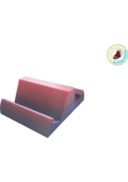 3D Yazıcıyla Yapılmış 2 Taraflı Telefon, Tablet Standı (Mor)
